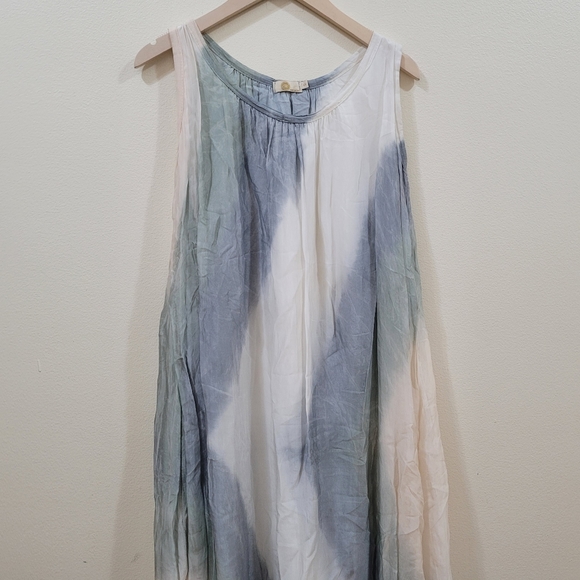 M Made in Italy Tie dye Maxi Silk Dress - Picture 10 of 12